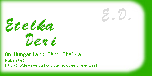 etelka deri business card