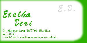 etelka deri business card